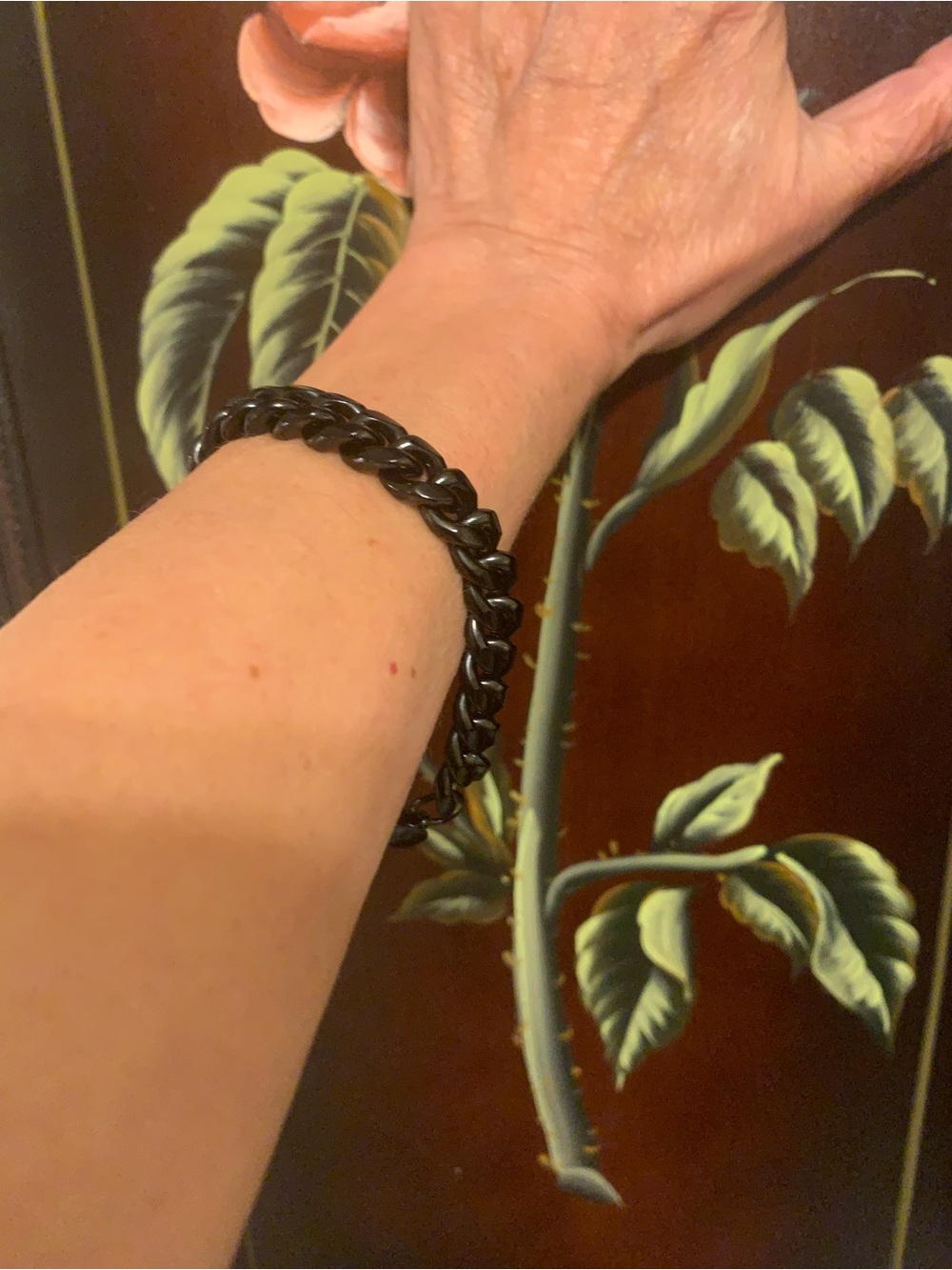 Black Men’s Chain Link Bracelet - Unbranded